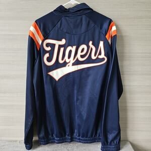 Detroit Tigers G-III Vintage MLB Zip Track Warm Up Jacket Navy Blue Mens Size M